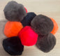 Synthetic Pom Pom Cat Toys  Approx 2" - 8 pcs