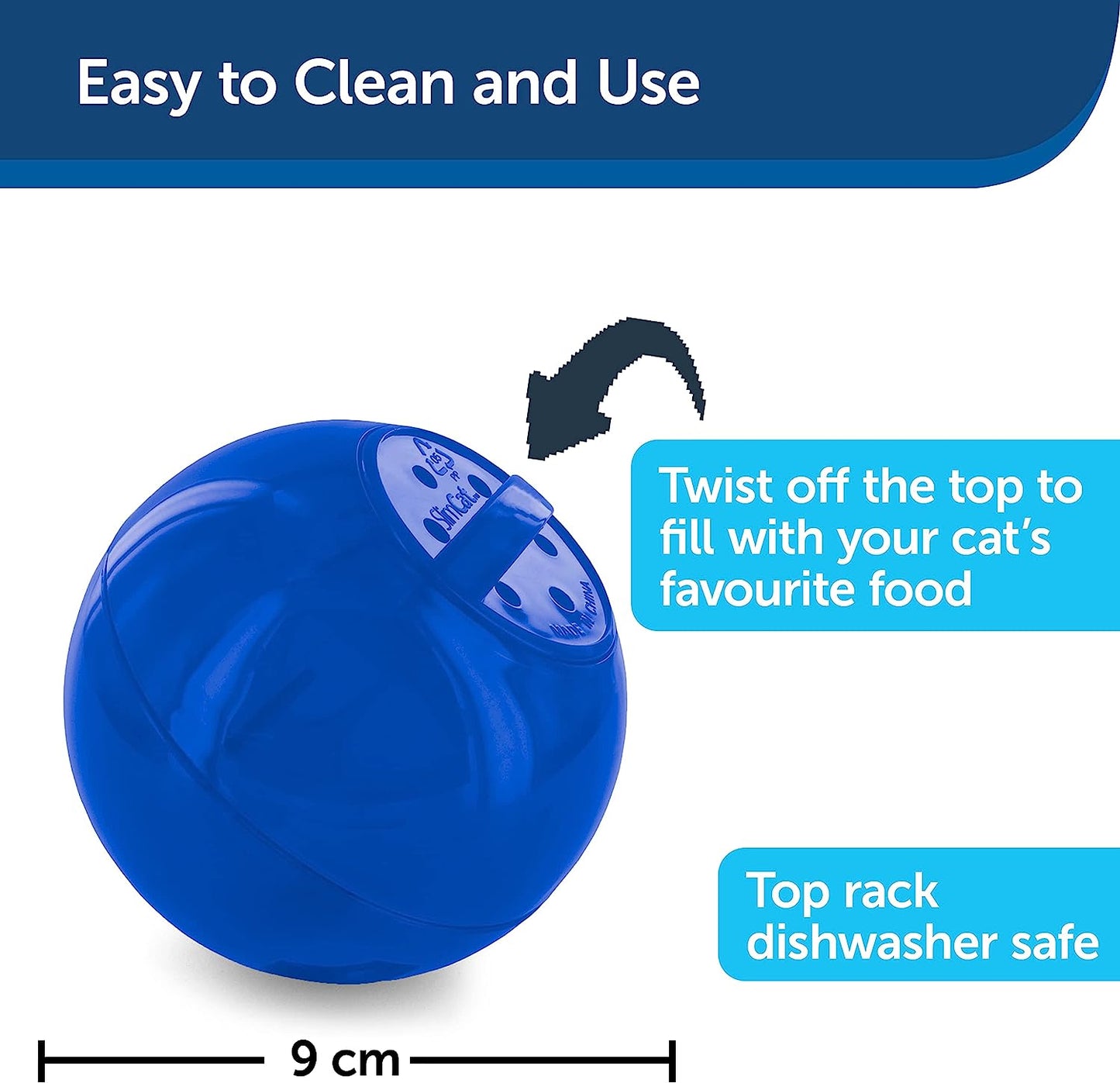 SlimCat Meal-Dispensing Cat Toy, Great for Food or Treats, for All Breeds